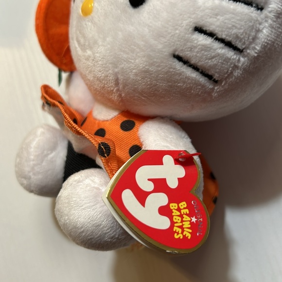 Hello Kitty Ty Beanie Baby Plush Halloween with Lollipop 2013 - Picture 5 of 6